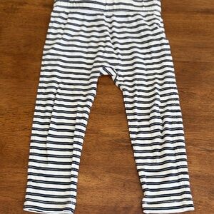 Banana Republic Black and White Striped Kids Leggings